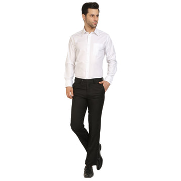 White Cotton Formal Shirt