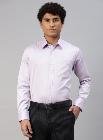 Mauve Cotton Formal Shirt