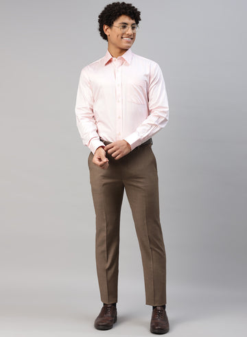 Pink Cotton Formal Shirt