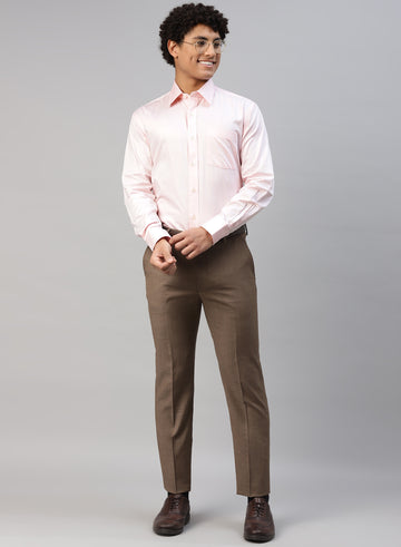 Pink Cotton Full Sleeve Shirt