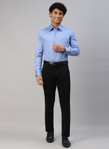 Dark Blue Cotton Formal Shirt