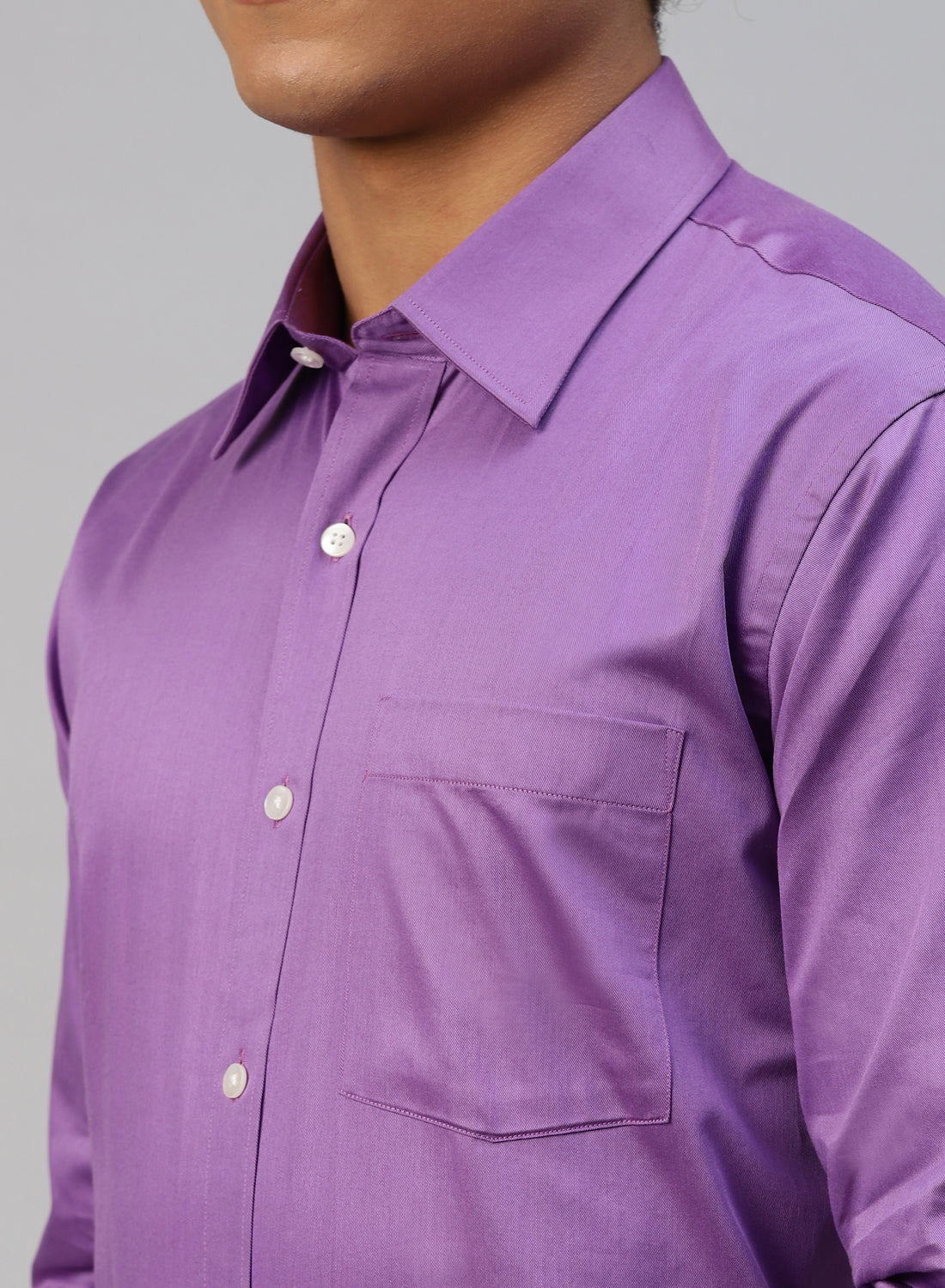 Purple Cotton Full Sleeve Shirt
