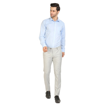 Light Blue Cotton Full Sleeve Shirt