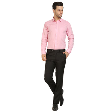 Pink Cotton Formal Shirt