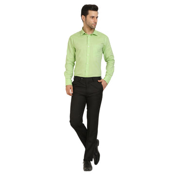 Green Cotton Formal Shirt