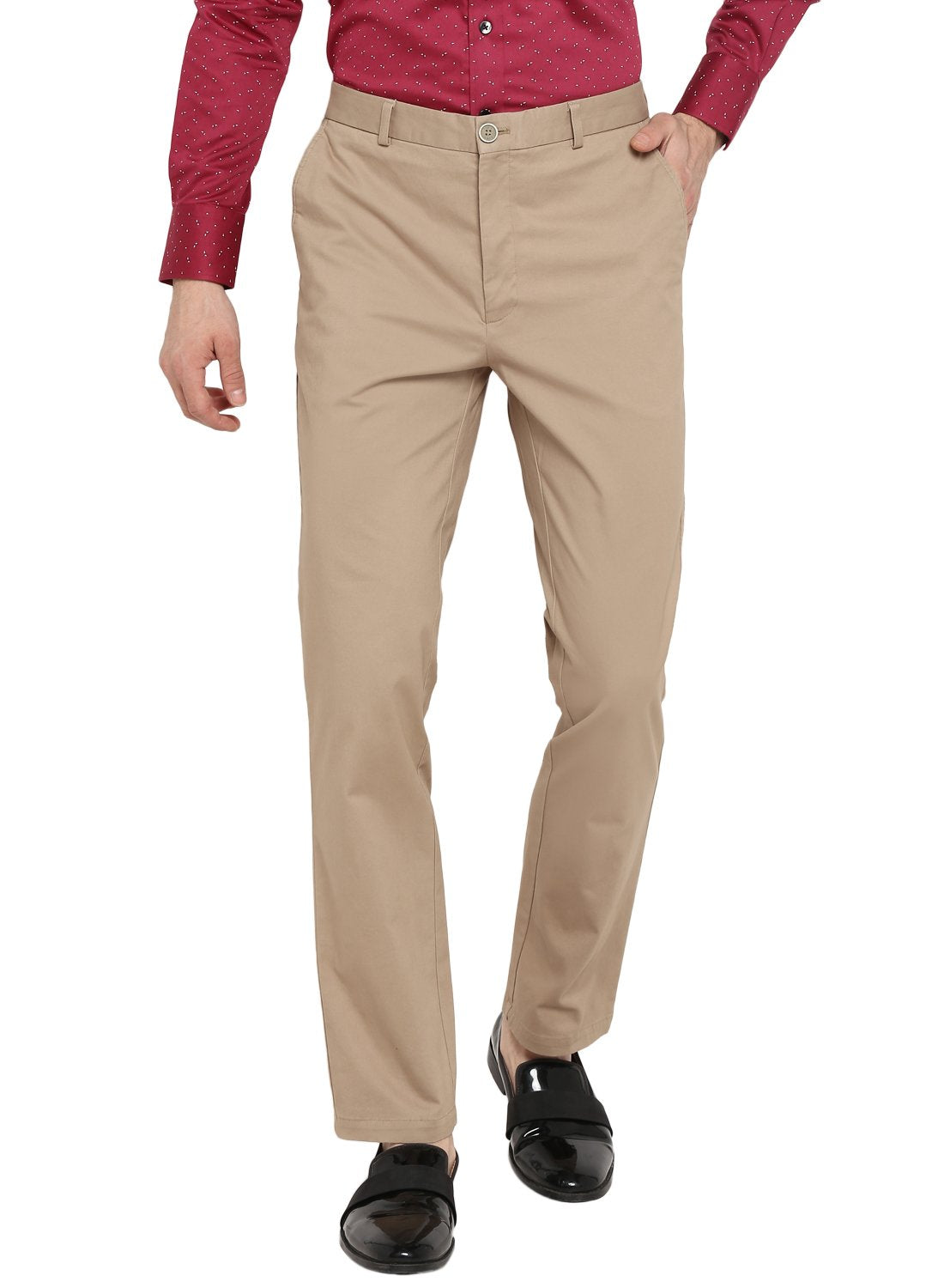 Stone Cotton Trouser