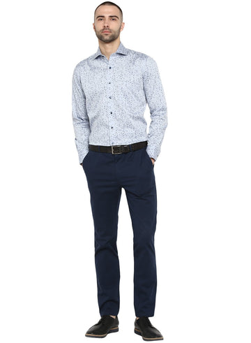 Navy Cotton Trouser