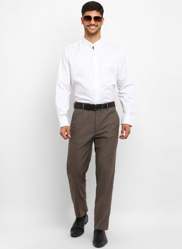 Brown Polyblend Formal Trouser