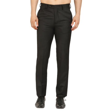 Dark Brown Gold Polywool Trouser